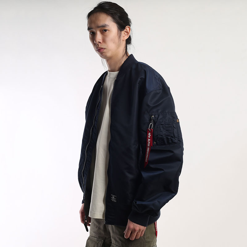 Мужская куртка Alpha Industries L-2B Mod Gen II Flight Jacket (MJL53001C1-rplc blue)  - цена, описание, фото 4